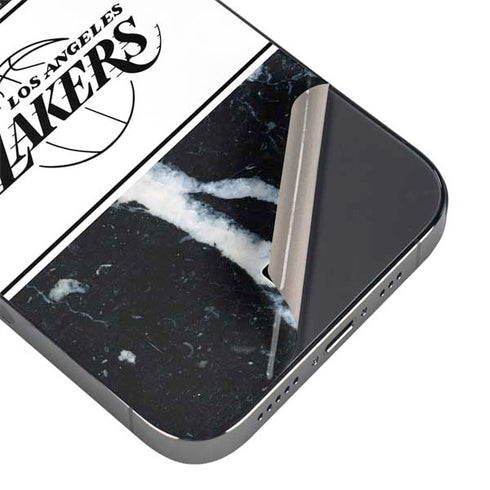 NBA Los Angeles Lakers Marble iPhone 16 Pro Skin